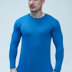 Manga Longa Masculina Azul Royal